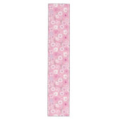 Modern Pink Rose Table Runner Medium Tafelloper (Voorkant)