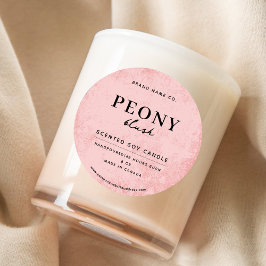 Modern Pink Rustic Ronde Sticker