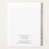 Modern Pink Script Make-up Artist Business Planner (Achterkant)