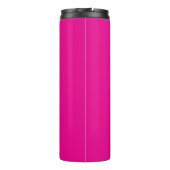 Modern Pink Script Name Thermal Tumbler Thermosbeker (Achterkant)