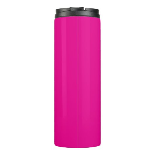 Modern Pink Script Name Thermal Tumbler Thermosbeker (Achterkant)