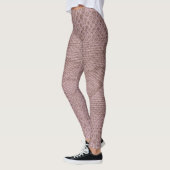 Modern Pink Snakeskin Leggings (Links)