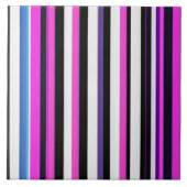 Modern Pink Stripes Collectie Tegeltje (Voorkant)