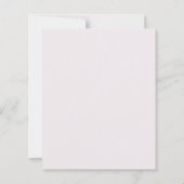 Modern Pink Stripes Elegant Budget Wedding Invite (Achterkant)