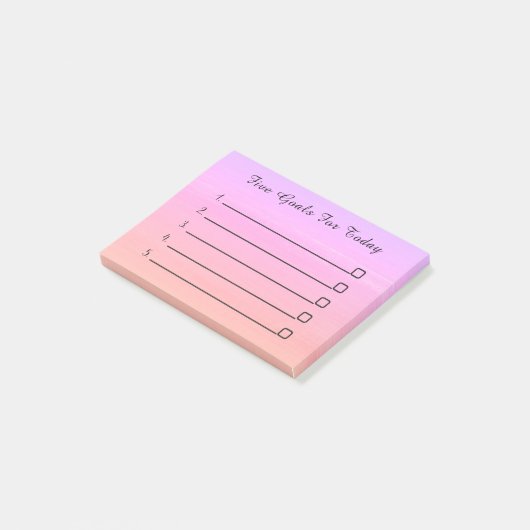 Modern Pink Trendy Post-it® Notes (Schuin)