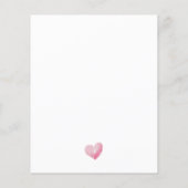 Modern Pink Tutu Ballerina Ballet Girl Baby shower (Achterkant)