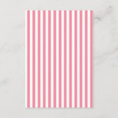 Modern Pink Tutu Ballerina Ballet Girl Baby shower Informatiekaartje (Achterkant)