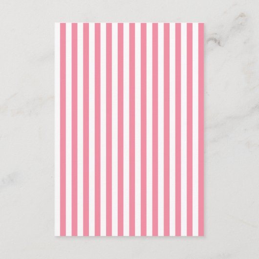 Modern Pink Tutu Ballerina Ballet Girl Baby shower Informatiekaartje (Achterkant)