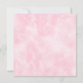 Modern Pink Typography Baby shower Uitnodiging (Achterkant)