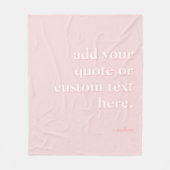 Modern Pink Voeg uw eigen offerte toe Fleece Deken (Voorkant)