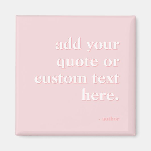 Modern Pink Voeg uw eigen offerte toe Magneet (Voorkant)