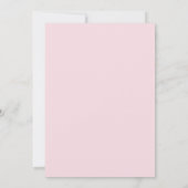 Modern Pink Watercolor Bow Bridal Shower Bedankkaart (Achterkant)