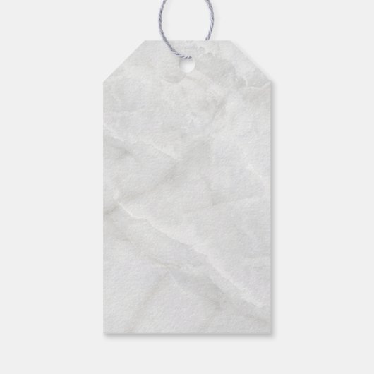 Modern Pink & White Flower Bouquet Wedding Cadeaulabel (Achterkant)