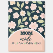 Modern Pink Wildflowers Pattern Magneet (Voorkant)