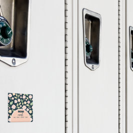 Modern Pink Wildflowers Pattern Magneet