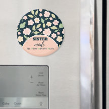 Modern Pink Wildflowers Pattern
