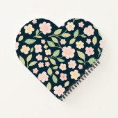 Modern Pink Wildflowers Pattern Notitieboek (Achterkant)