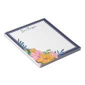 Modern Pink & Yellow Floral Arrangement Notitieblok (Schuin)