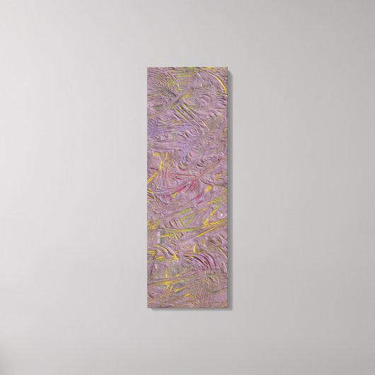 Modern Pink Yellow Green Paars Black Trendy Canvas Afdruk (Voorkant)