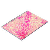 Modern Pink Yellow Waterverf Cheetah Animal Notitieboek (Linkerzijde)