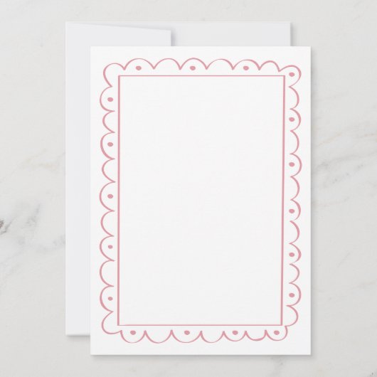 Modern Pink Ze is van het Vrijgezellenfeest van de Kaart (Achterkant)