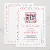 Modern Pink Ze is van het Vrijgezellenfeest van de Kaart (Voorkant / Achterkant)