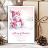 Modern Pinkmas Download Christmas Scene Greeting   Feestdagenkaart