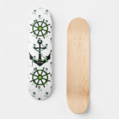 Modern Pirate Ship, voeg naam toe Persoonlijk Skateboard (Voorkant)