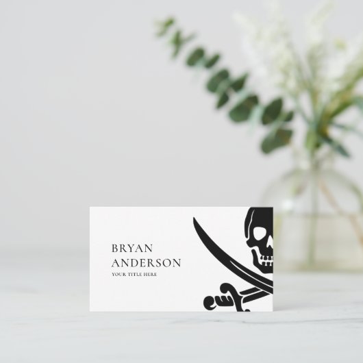 Modern Pirate Visitekaartje (Staand voorkant)