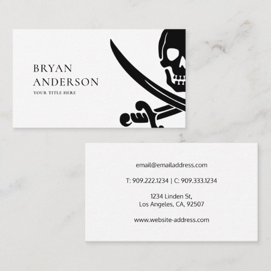 Modern Pirate Visitekaartje (Voorkant / Achterkant)
