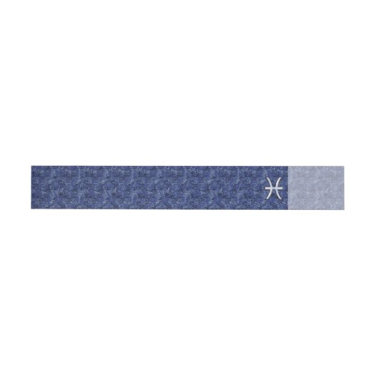 Modern Pisces Zodiac Sign Navy Blue Digital Camo (Individueel)
