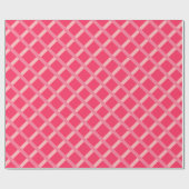 Modern pittig rood roze geometrisch cadeaupapier (Vlak)