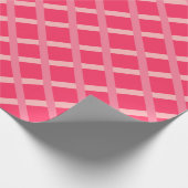 Modern pittig rood roze geometrisch cadeaupapier (Hoek)