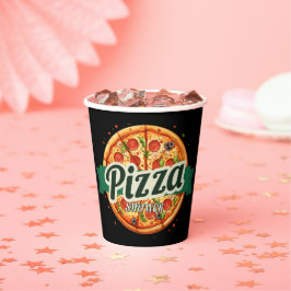 Modern Pizza Party Baby shower Papieren Bekers