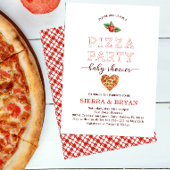 Modern Pizza Party Baby shower Uitnodiging – Fun &