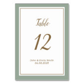 Modern Place Card Holder – Elegant Wedding Table Kaart (Voorkant)