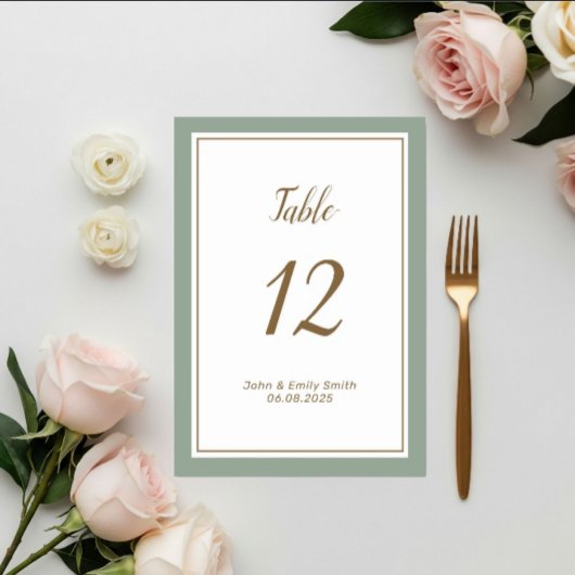 Modern Place Card Holder – Elegant Wedding Table Kaart