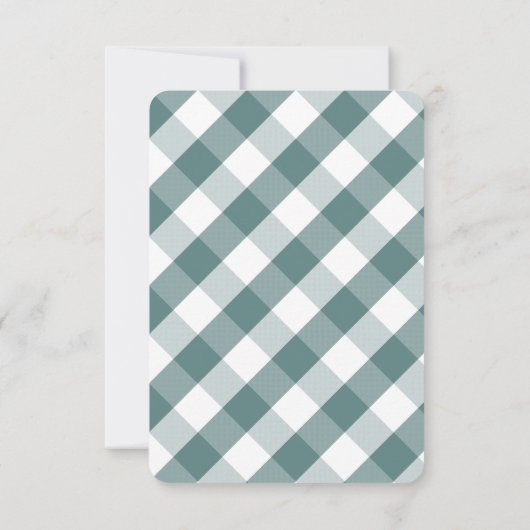 Modern Plaid Holiday Party Kaart (Achterkant)