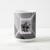 Modern Plaid Rustic Photo Christmas mug Koffiemok (Center)