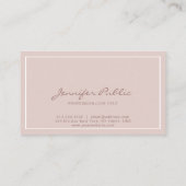 Modern Plain Classic Colors Professional Elegant Visitekaartje (Achterkant)