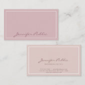 Modern Plain Classic Colors Professional Elegant Visitekaartje (Voorkant / Achterkant)
