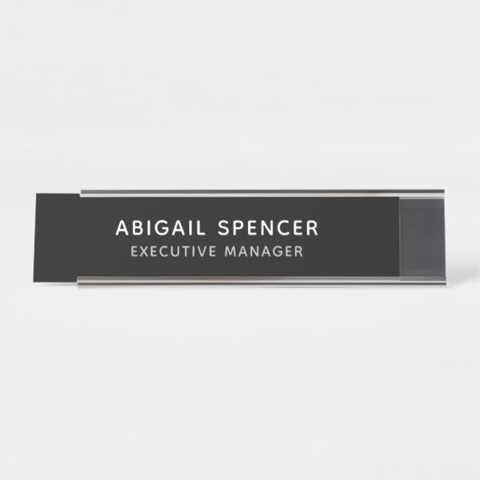 Modern Plain Classy Professional Bureau Naambordje (Voorkant)
