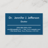 Modern & Plain Doctor Visitekaartje (Voorkant)