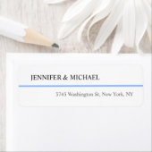 Modern Plain eenvoudige minimalistische bruiloft g Etiket (Insitu)