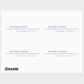 Modern Plain eenvoudige minimalistische bruiloft g Rechthoekige Sticker (Vel)