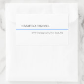 Modern Plain eenvoudige minimalistische bruiloft g Rechthoekige Sticker (Tas)