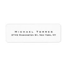 Modern Plain Elegant Creative Black & White