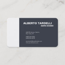 Modern Plain Elegant Minimalistisch Blauw Grijs Wi