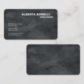 Modern Plain Elegant Minimalistisch Grijs Eenvoudi Visitekaartje (Voorkant / Achterkant)