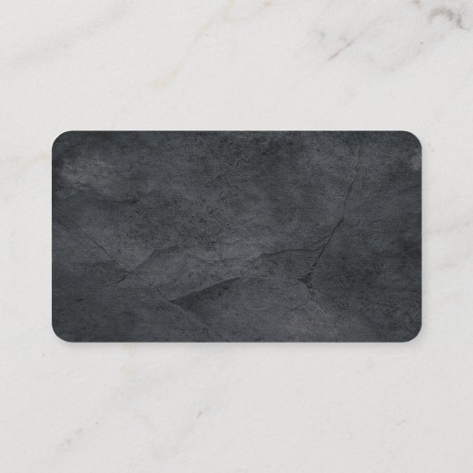 Modern Plain Elegant Minimalistisch Grijs Eenvoudi Visitekaartje (Achterkant)